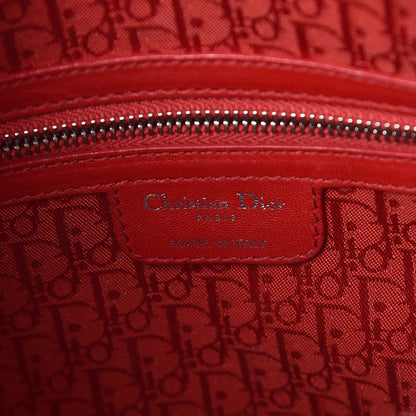 Christian Dior Lambskin Cannage Large Lady Dior Red 6 of 14