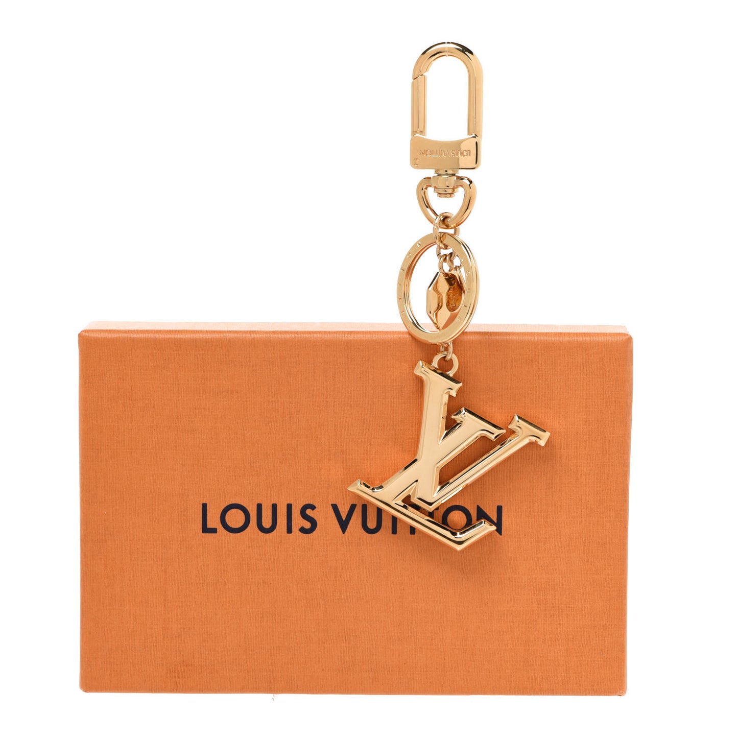 LV Facettes Bag Charm Key Holder Gold