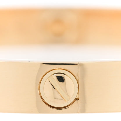 Cartier 18K Yellow Gold 4 Diamond LOVE Bracelet 17 6 of 9
