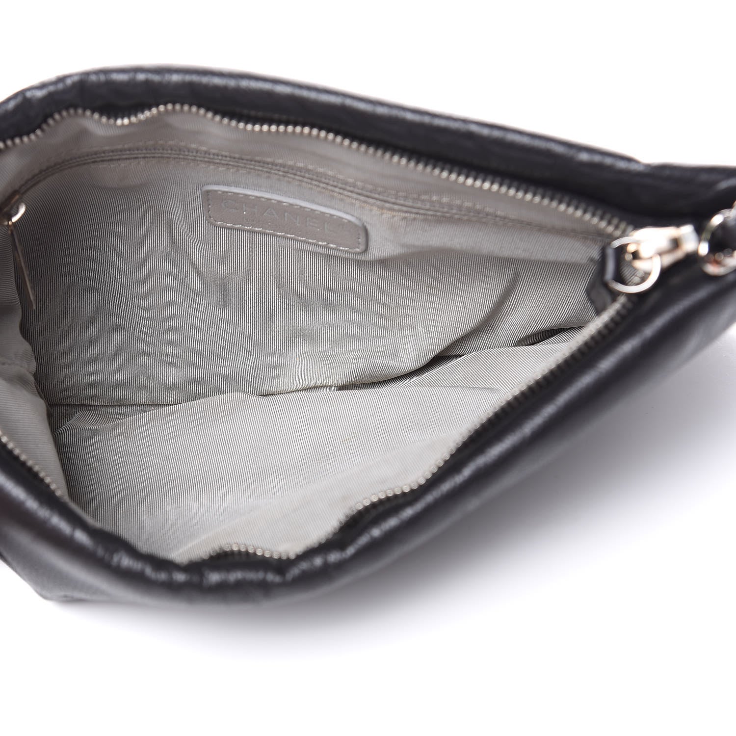 Chanel Calfskin On the Bund Pochette Black 5 of 9