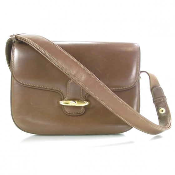 Gucci Leather Shoulder Bag Brown 3 of 10