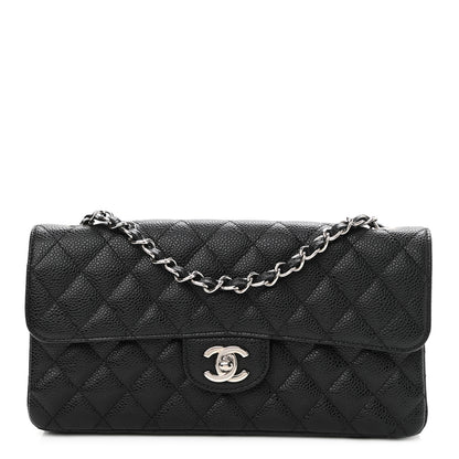 Chanel Caviar Quilted East West Flap Black 1 of 12