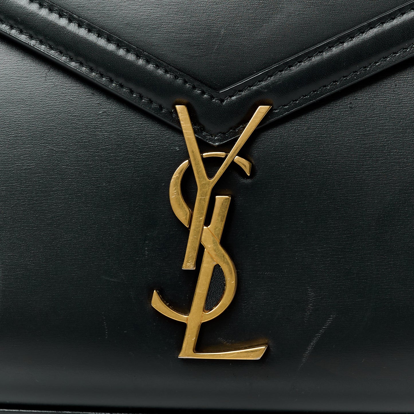 Smooth Calfskin Medium Classic Monogram Cassandra Top Handle Black Rouge Legion