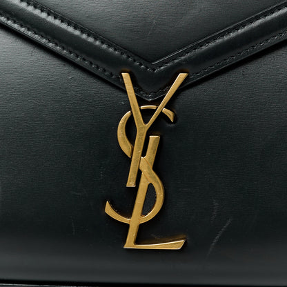 Saint Laurent Smooth Calfskin Medium Classic Monogram Cassandra Top Handle Black Rouge Legion 9 of 11