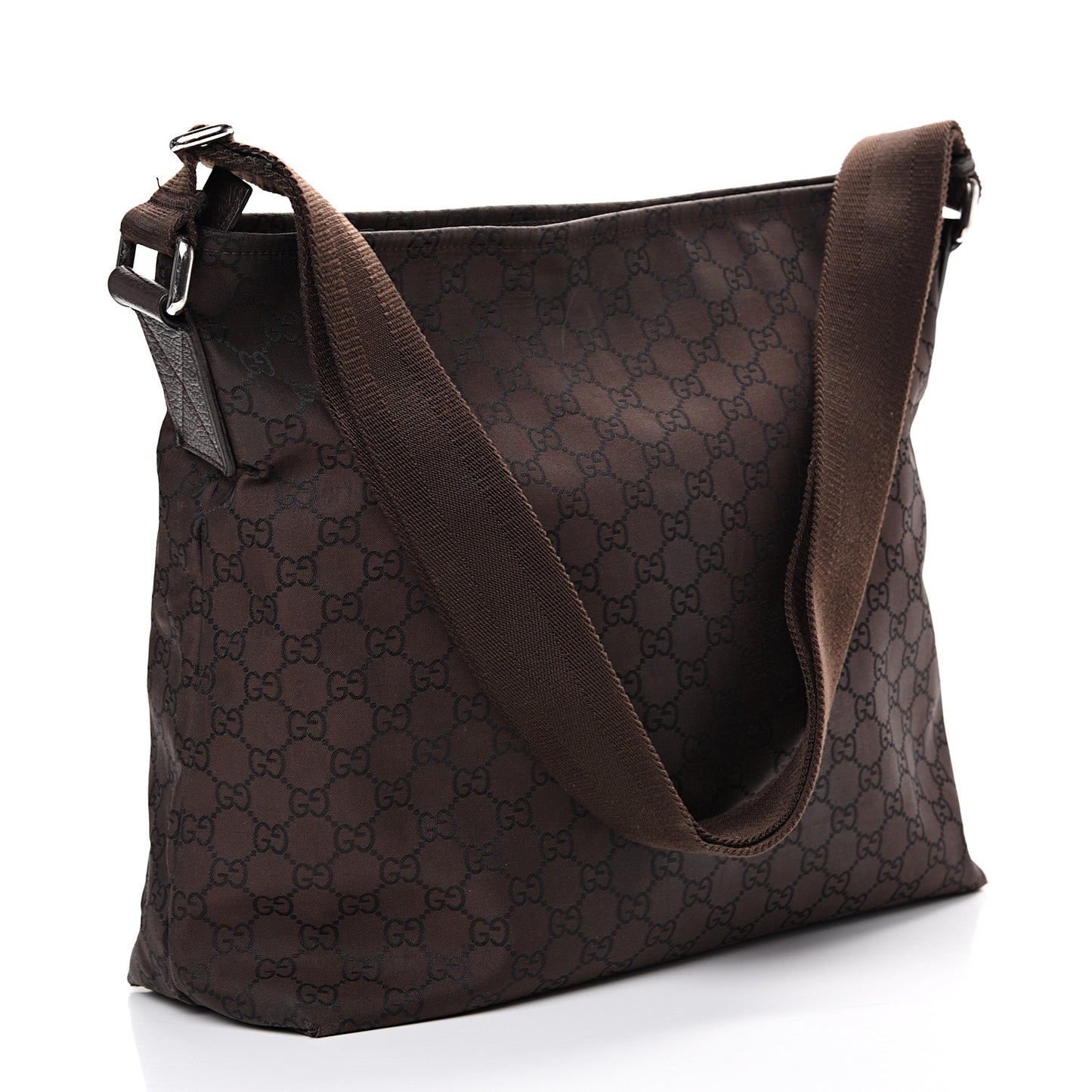 Nylon Monogram Large Messenger Brown