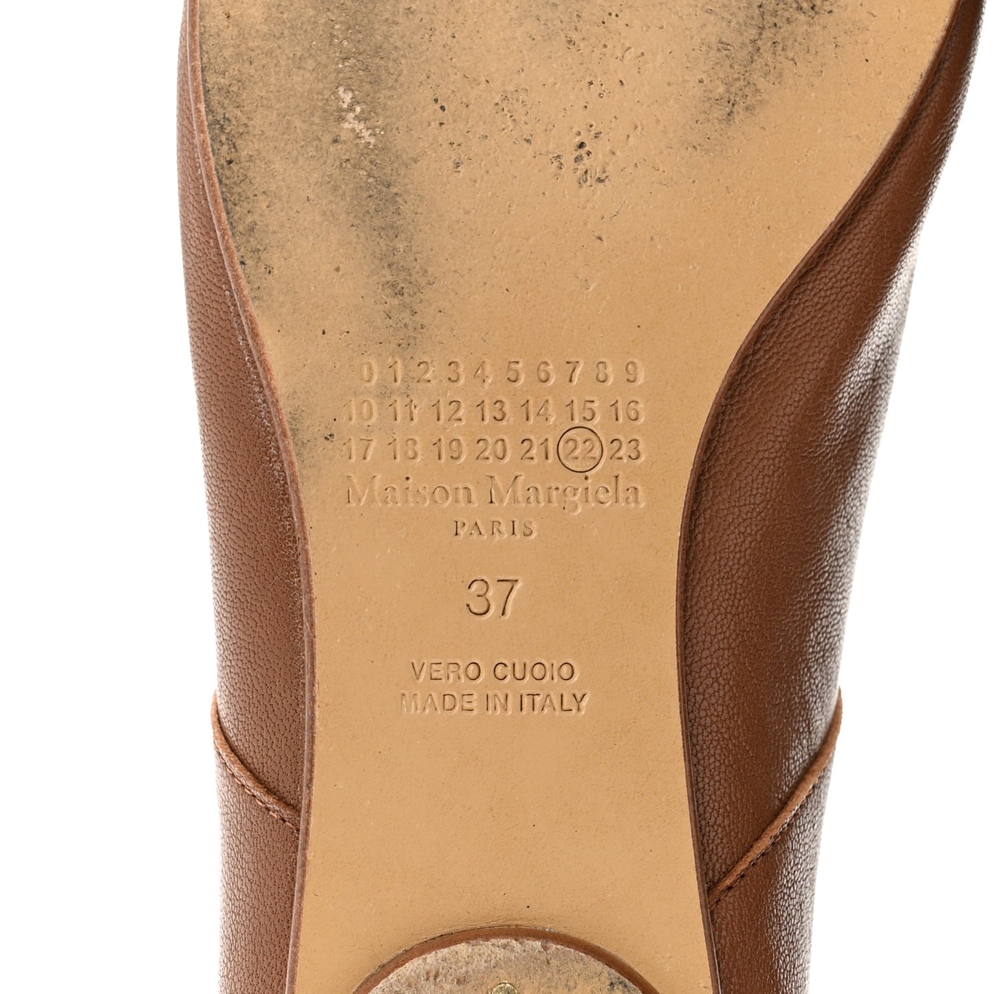 Nappa Tabi Ballet Flats 37 Tabac