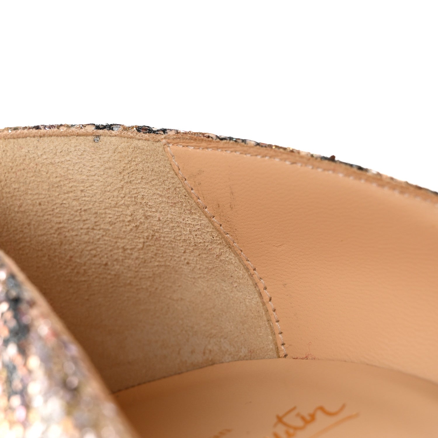 Christian Louboutin Glitter Sirene So Kate 120 Pumps 37.5 Gold 14 of 17