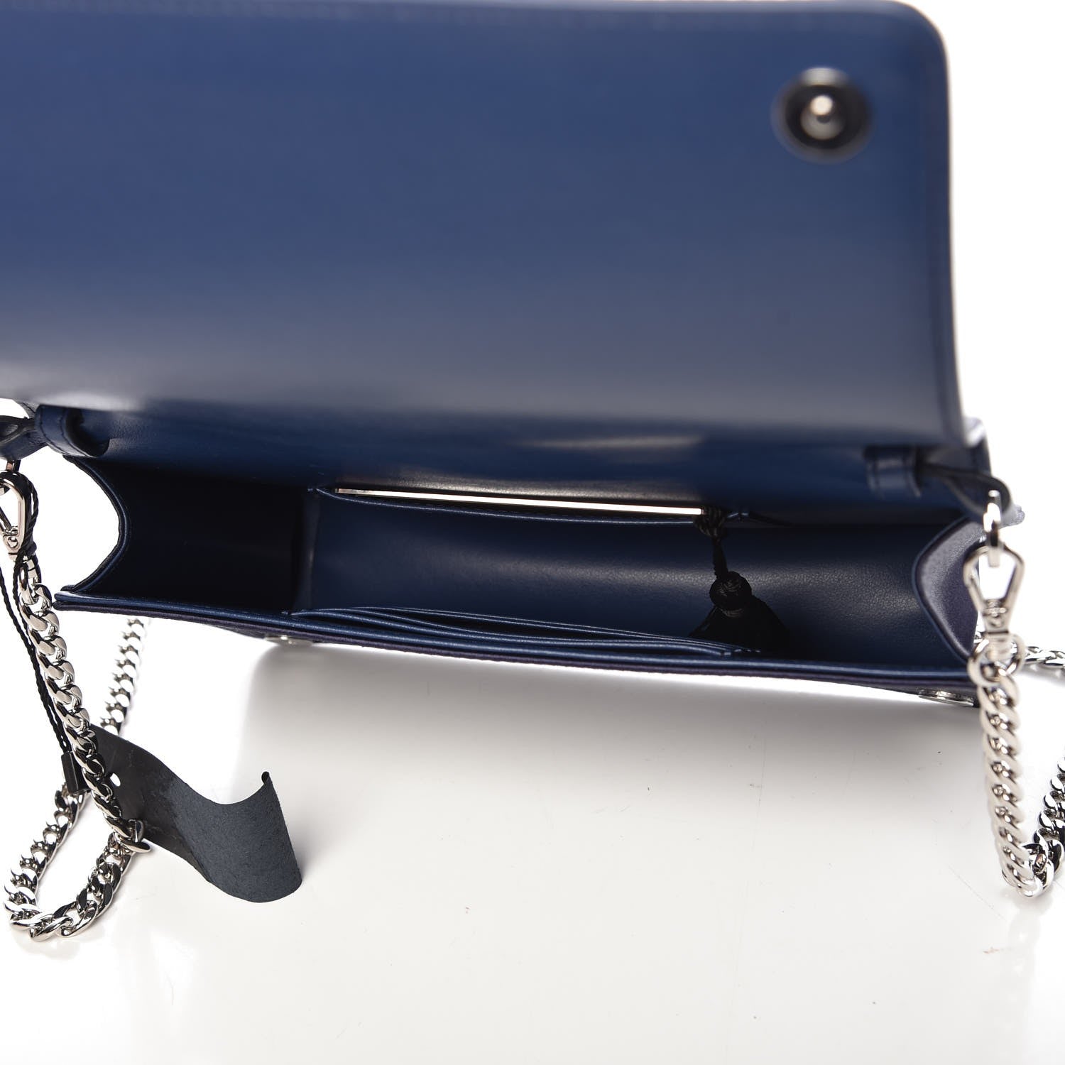 Miu Miu Satin Raso Crystal Embellished Delice Wallet On Chain Baltico 5 of 6