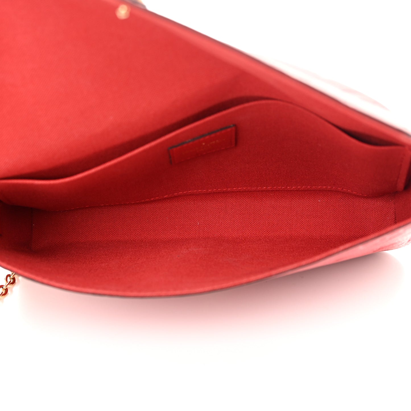 Empreinte Pochette Felicie Chain Wallet Scarlet
