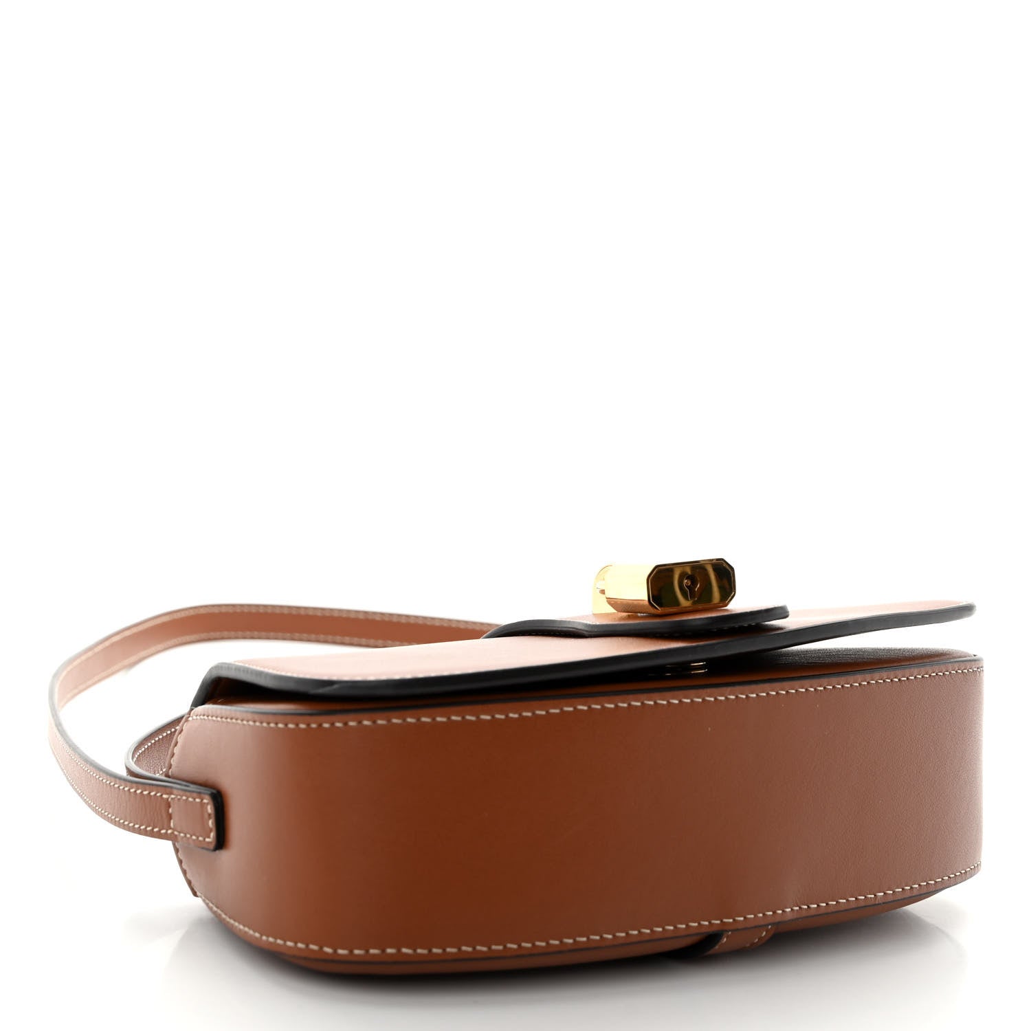 Celine Smooth Calfskin Tabou Clutch On Strap Tan 4 of 9