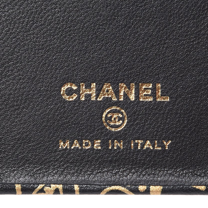 Chanel Lambskin Quilted iPhone X Max Coco Tech Egyptian Graffiti Case Black Gold 4 of 7