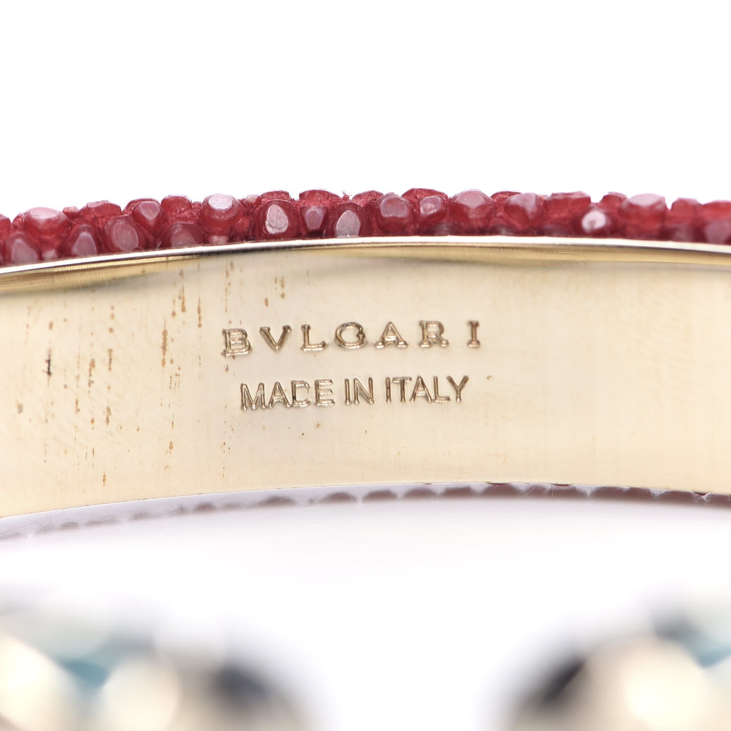 Bulgari Galuchat Serpenti Forever Bracelet M Red 4 of 5