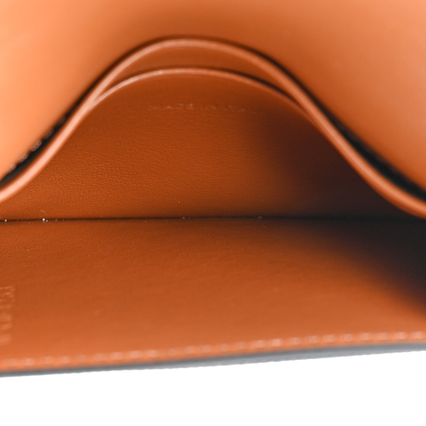 Triomphe Canvas Calfskin Flap Card Holder Tan