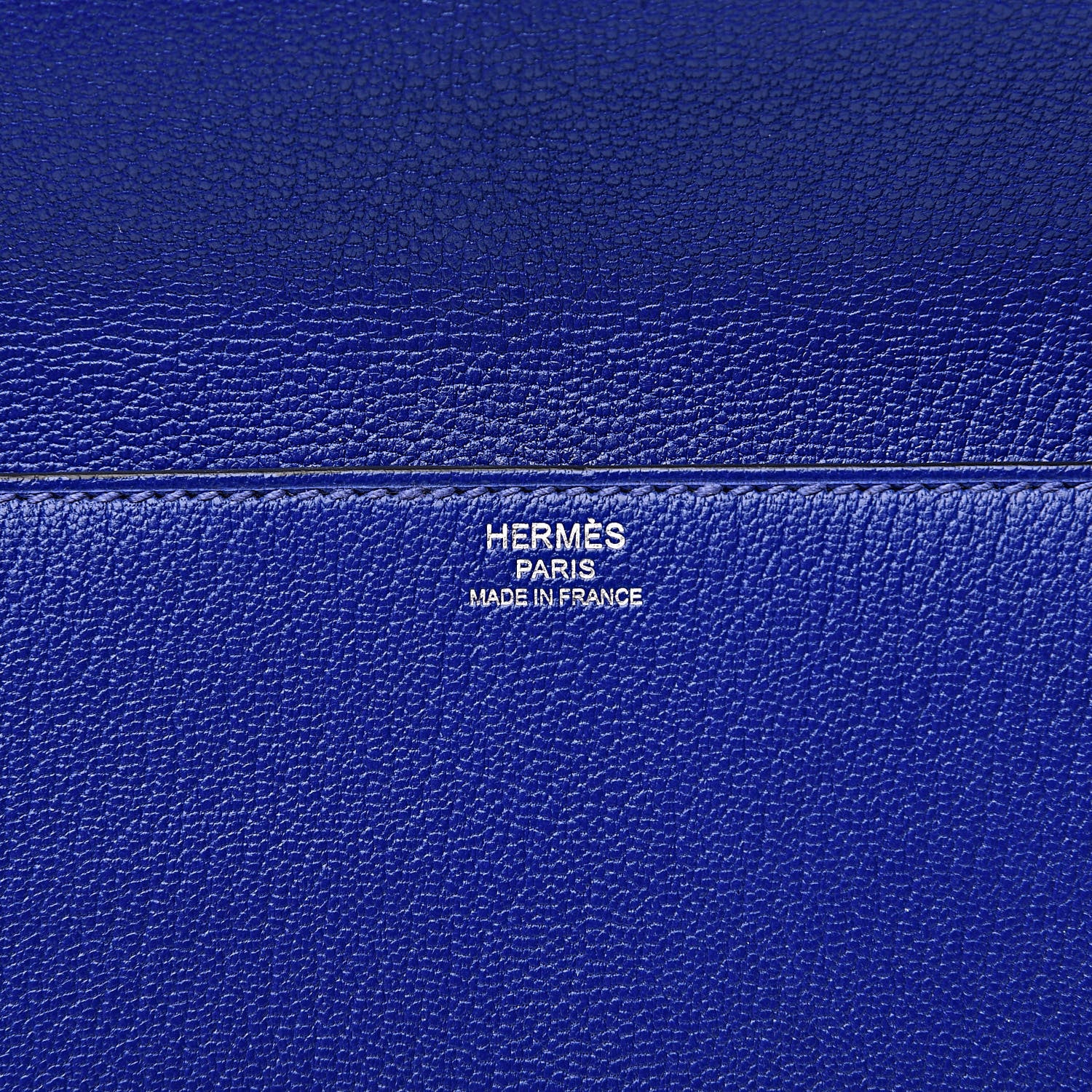 Hermes Chevre Mysore Cinhetic Clutch Bleu Electrique 6 of 12