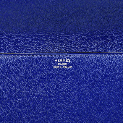 Hermes Chevre Mysore Cinhetic Clutch Bleu Electrique 6 of 12