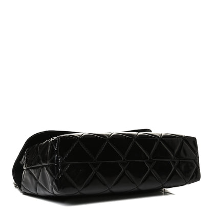 Chanel Vinyl Quilted In the Business Flap Bag Black 4 of 16