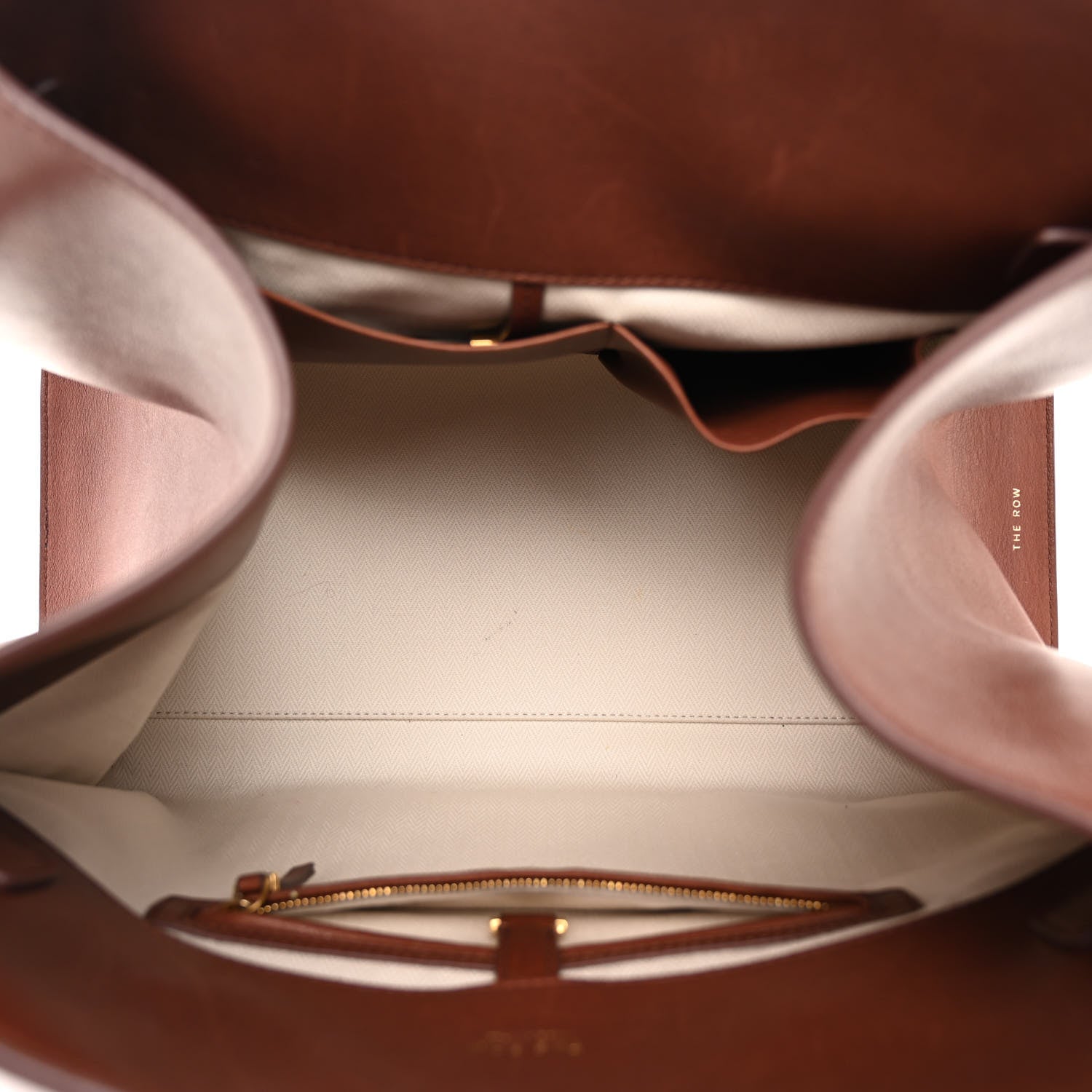 The Row Polished Saddle Calfskin Soft Margaux 15 New Burgundy 5 of 9