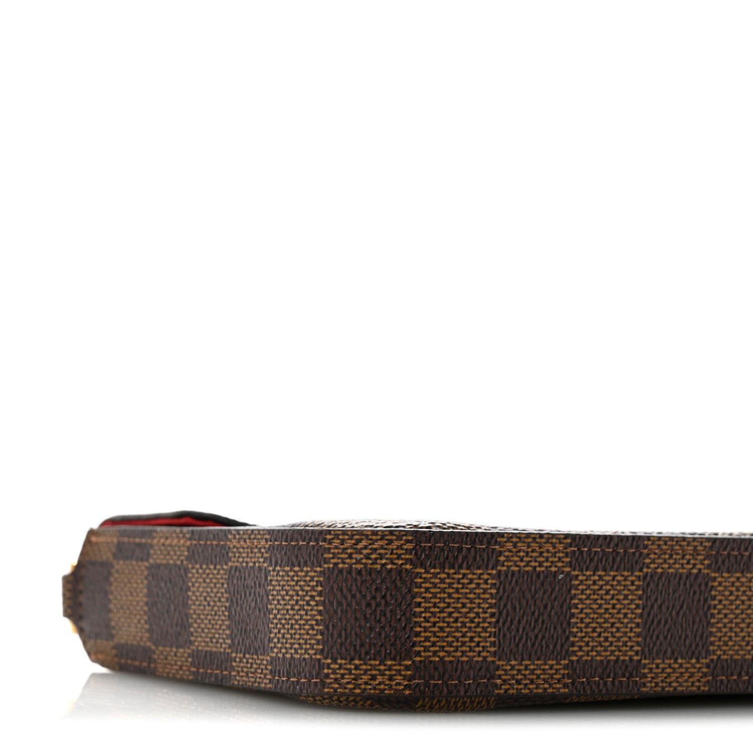 Louis Vuitton Damier Ebene Pochette Felicie Chain Wallet 9 of 12