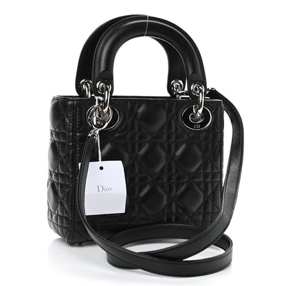Christian Dior Lambskin Cannage Mini Lady Dior Black 2 of 4