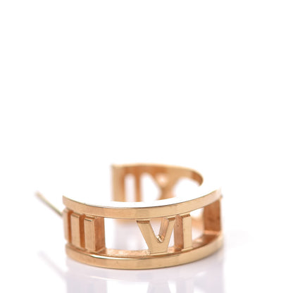 Tiffany 18K Yellow Gold Mini Atlas Hoop Earrings 5 of 7