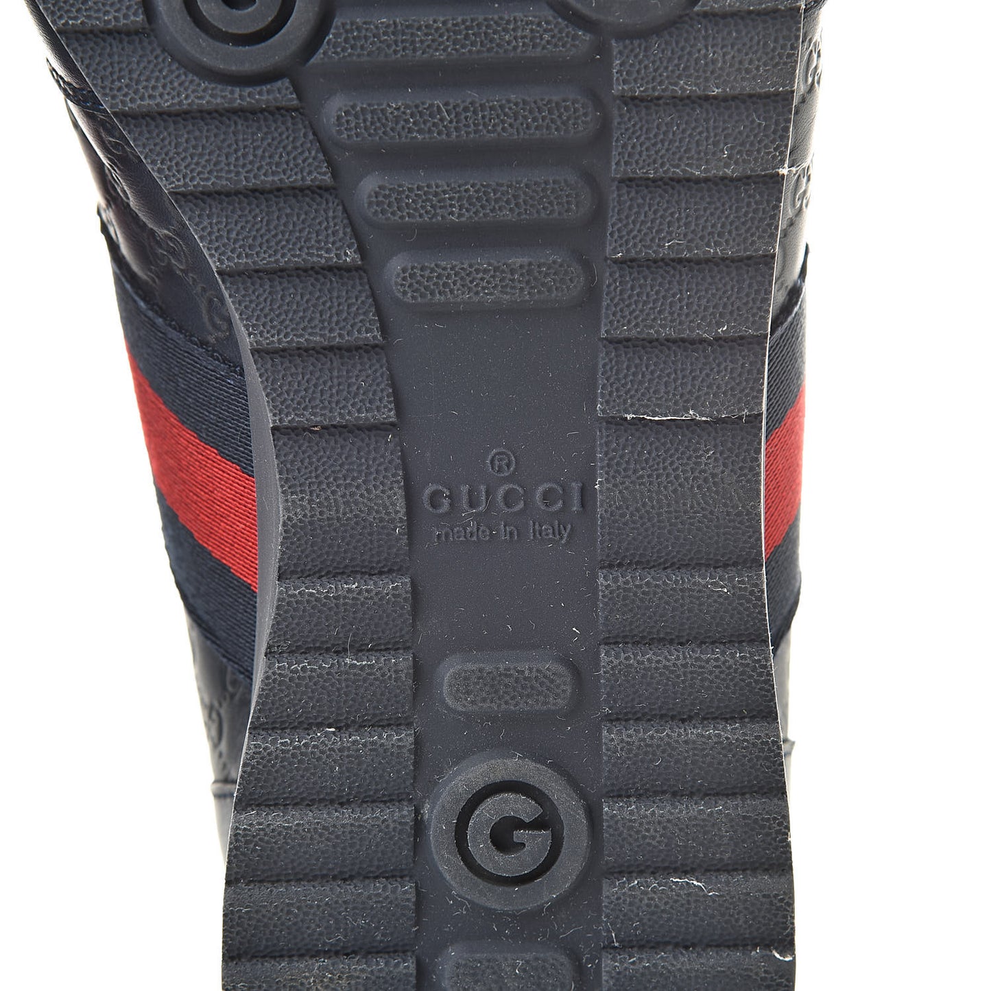 Guccissima Mens Web Sneakers 8.5 Blue