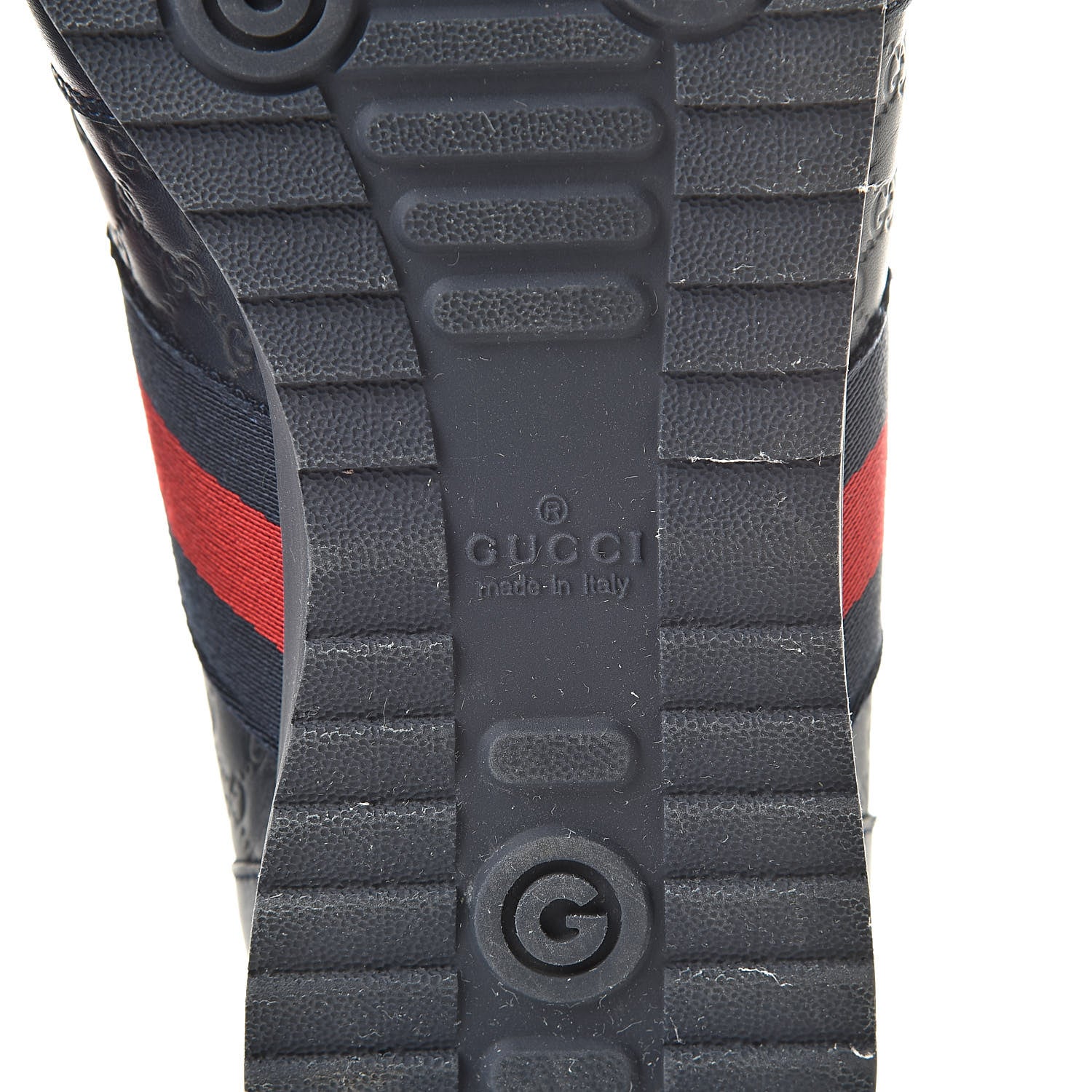 Gucci Guccissima Mens Web Sneakers 8.5 Blue 6 of 8