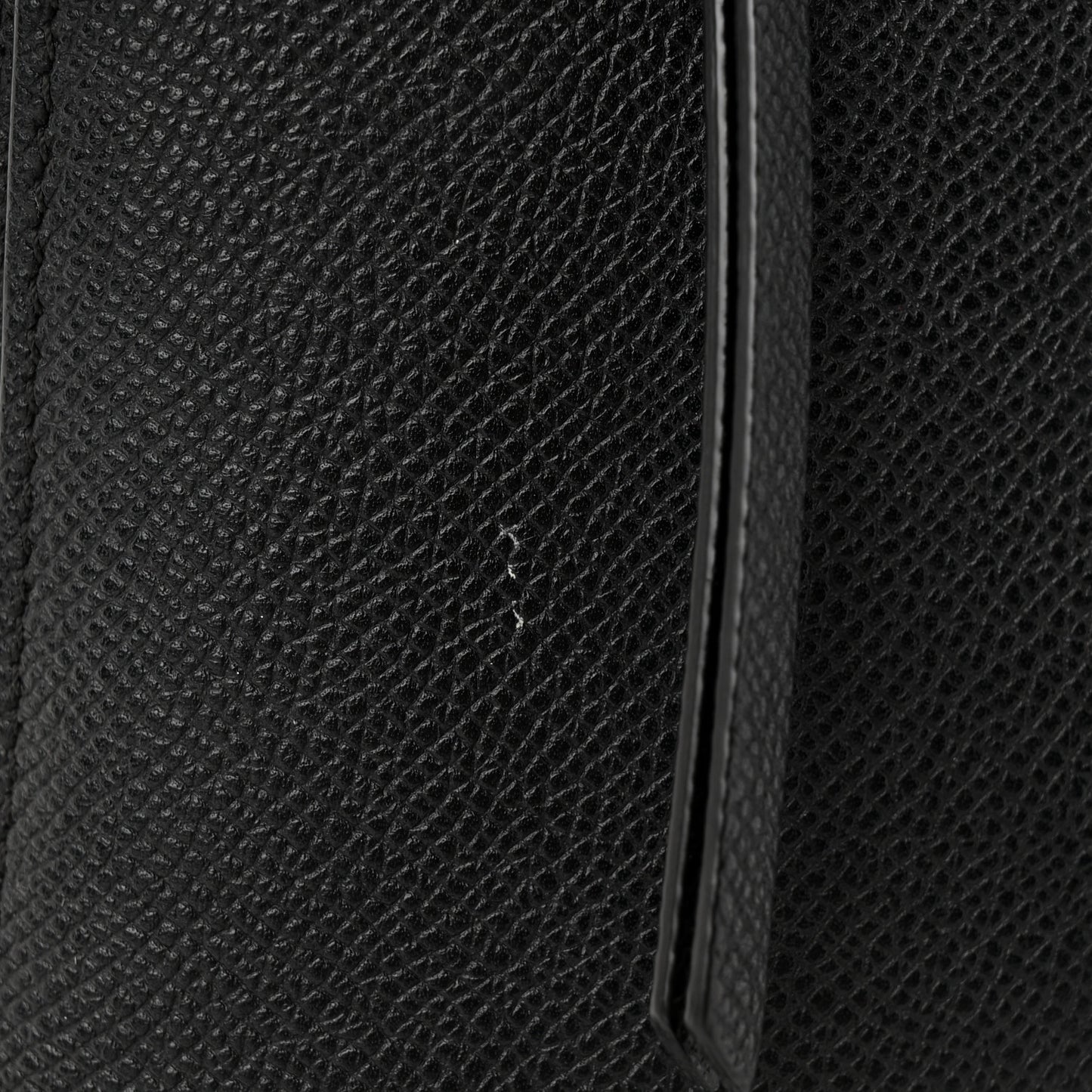 Grained Calfskin Mini Belt Bag Black