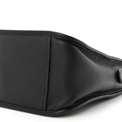 Prada Vitello Daino Soft Hobo Messenger Bag Black 10 of 10
