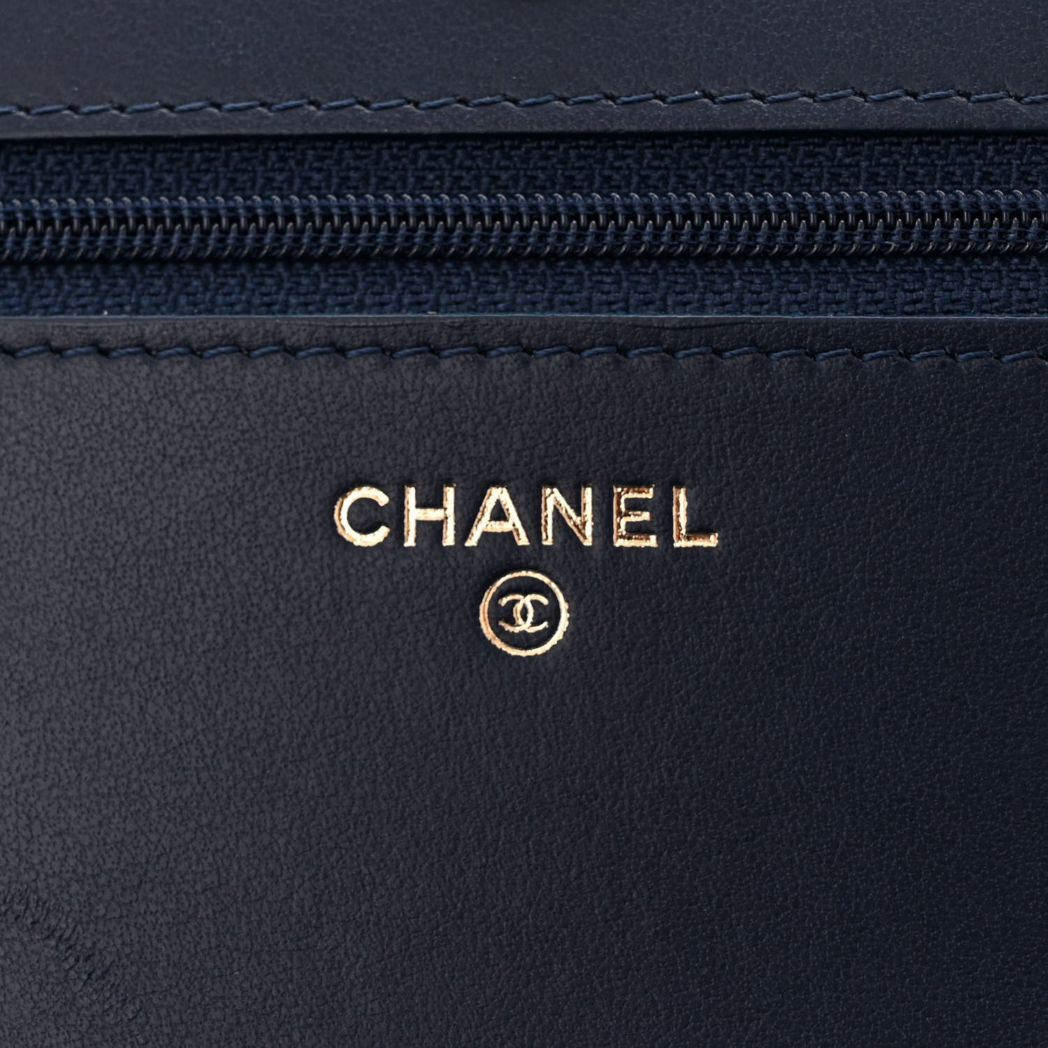 Chanel Caviar Quilted Boy Wallet On Chain WOC Navy 6 of 13