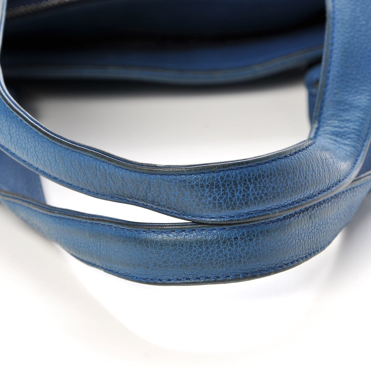 Calfskin Studded Tote Bag Blue