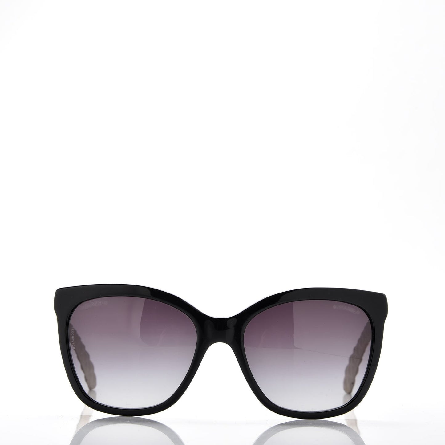 Quilted CC Sunglasses 5288-Q Black Tan