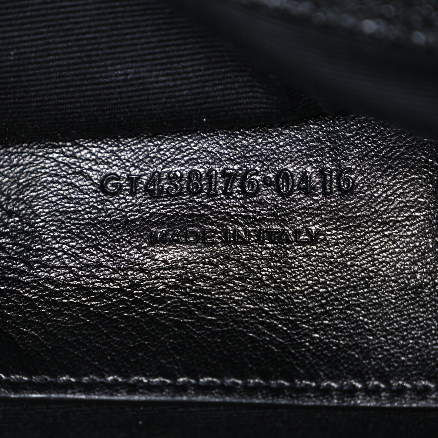 Grain De Poudre Medium West Hollywood Monogram Fold-Over Black