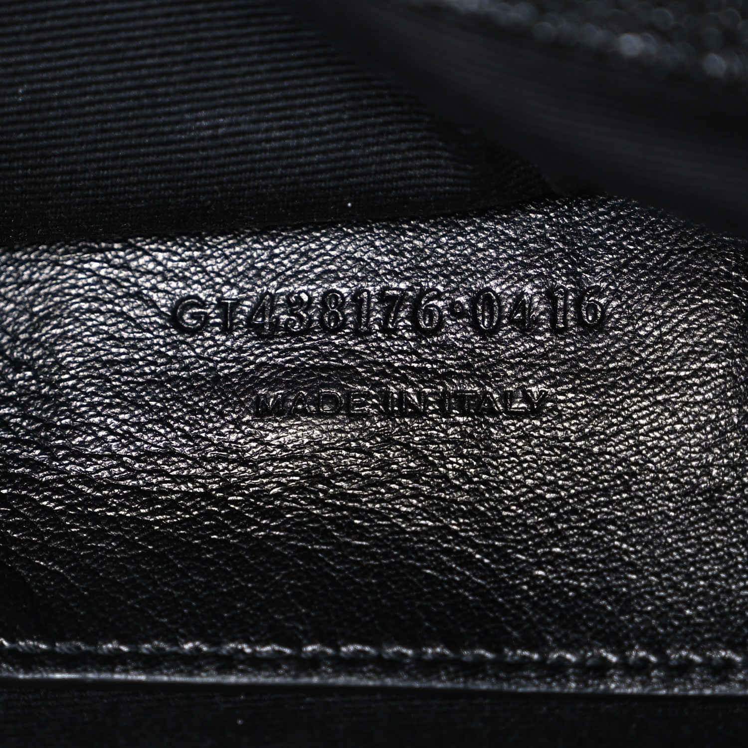 Saint Laurent Grain De Poudre Medium West Hollywood Monogram Fold-Over Black 7 of 10