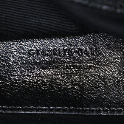 Saint Laurent Grain De Poudre Medium West Hollywood Monogram Fold-Over Black 7 of 10