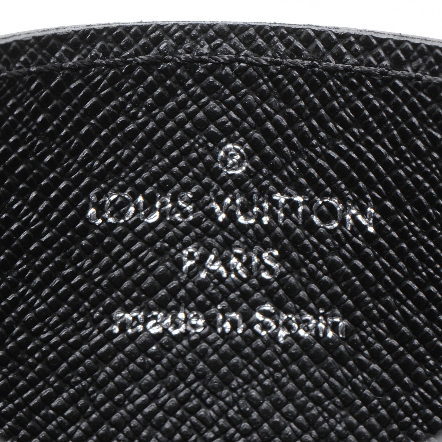 Louis Vuitton Epi Simple Card Holder Black 6 of 7