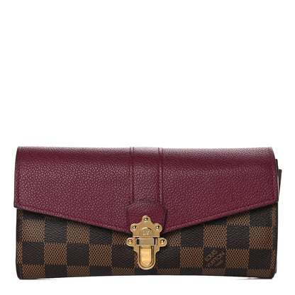 Louis Vuitton Damier Ebene Clapton Wallet Raisin 1 of 13
