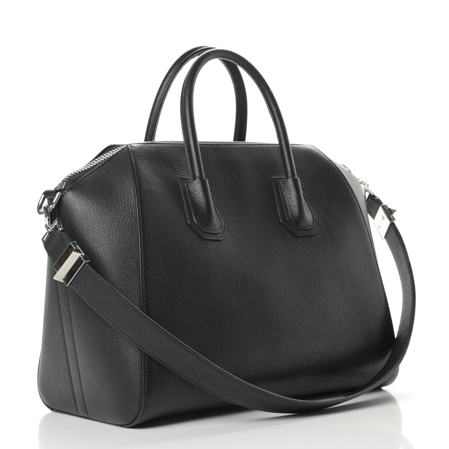 Sugar Goatskin Medium Antigona Black