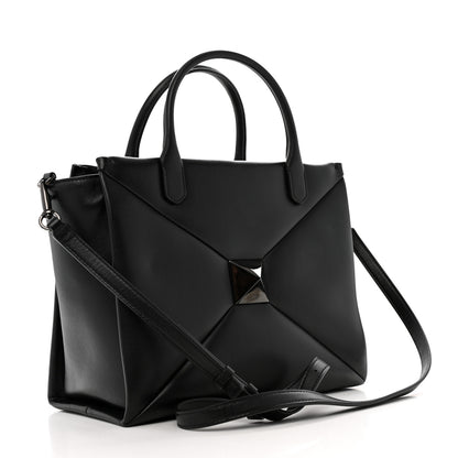 Valentino Garavani Nappa Monochrome Medium One Stud Handbag Black 3 of 11
