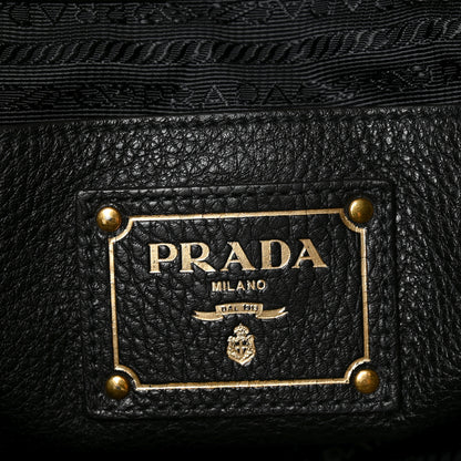Prada Vitello Daino Shopping Tote Black 6 of 9