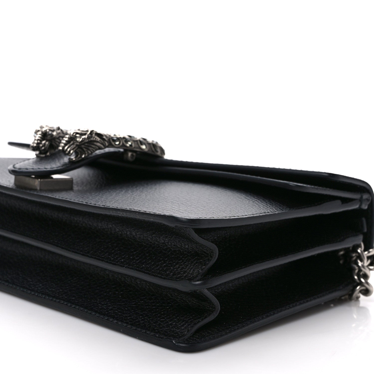 Gucci Pebbled Calfskin Small Dionysus Shoulder Bag Black 9 of 9