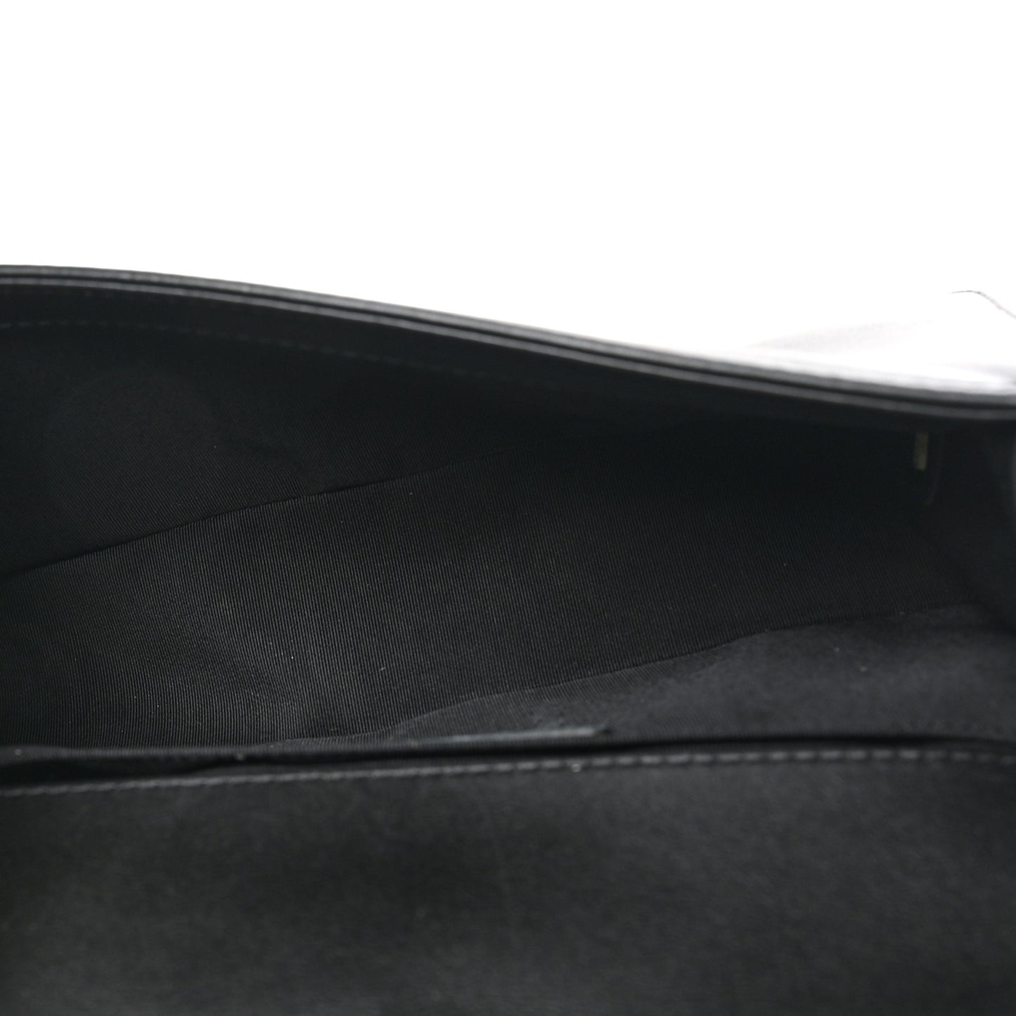 Calfskin Quilted Medium Boy Top Handle Flap Black