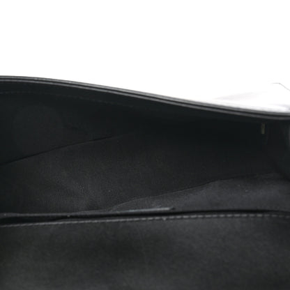 Chanel Calfskin Quilted Medium Boy Top Handle Flap Black 5 of 10