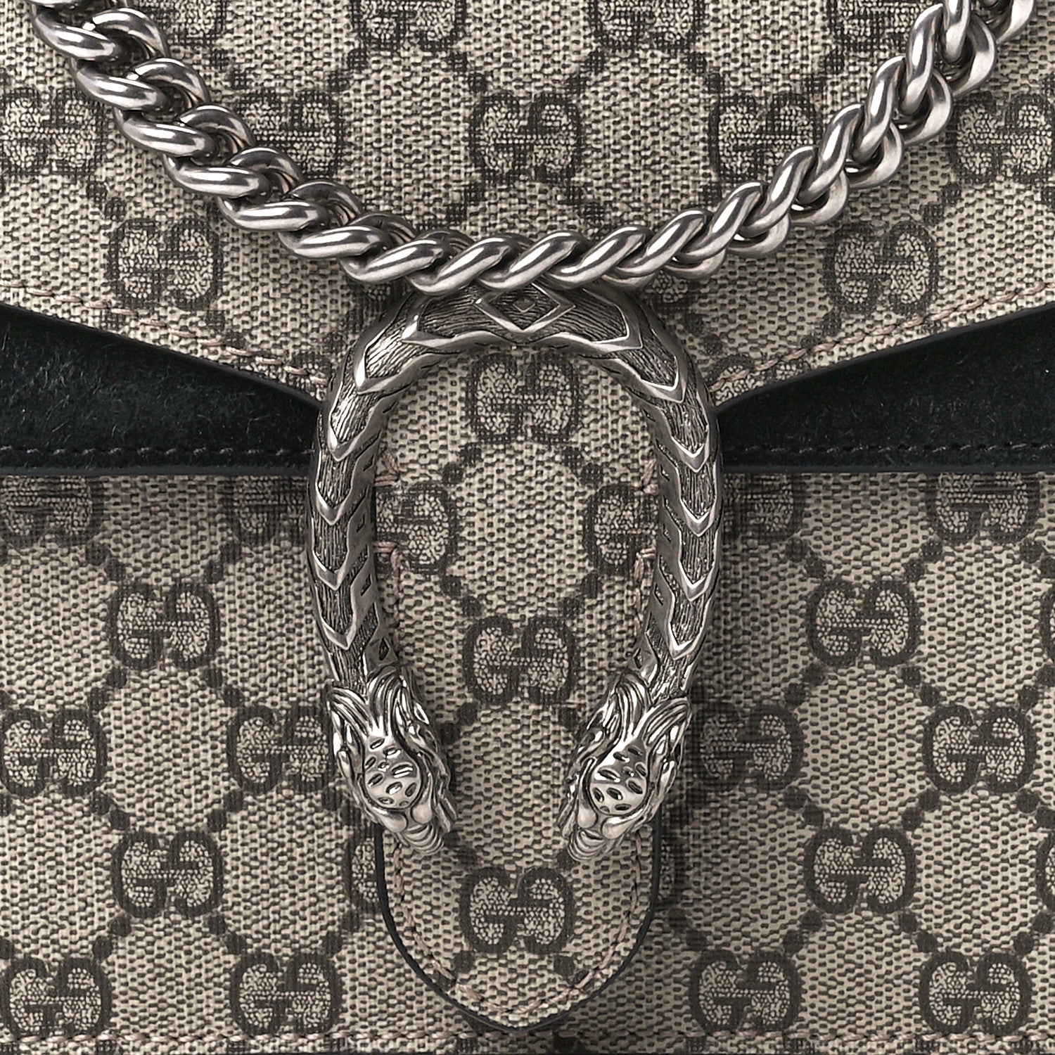 Gucci GG Supreme Monogram Mini Dionysus Shoulder Bag Black 8 of 12