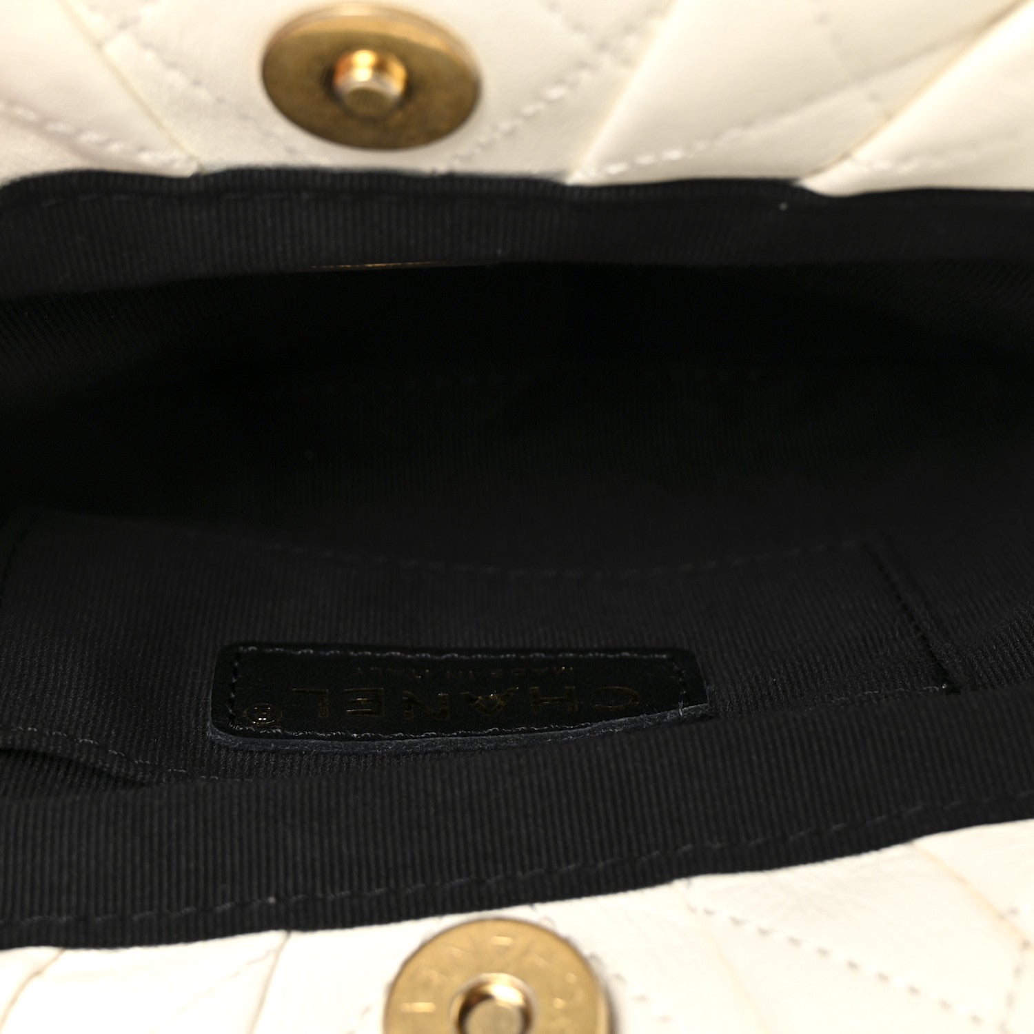 Chanel Lambskin Quilted Pearl Crown Clutch Bag White 5 of 11