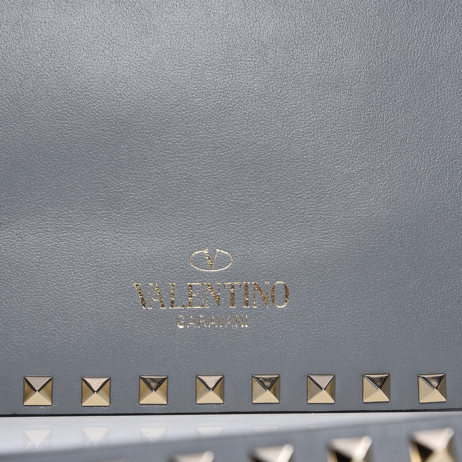 Valentino Garavani Vitello Medium Rockstud Flap Saddle Bag Light Stone 8 of 8