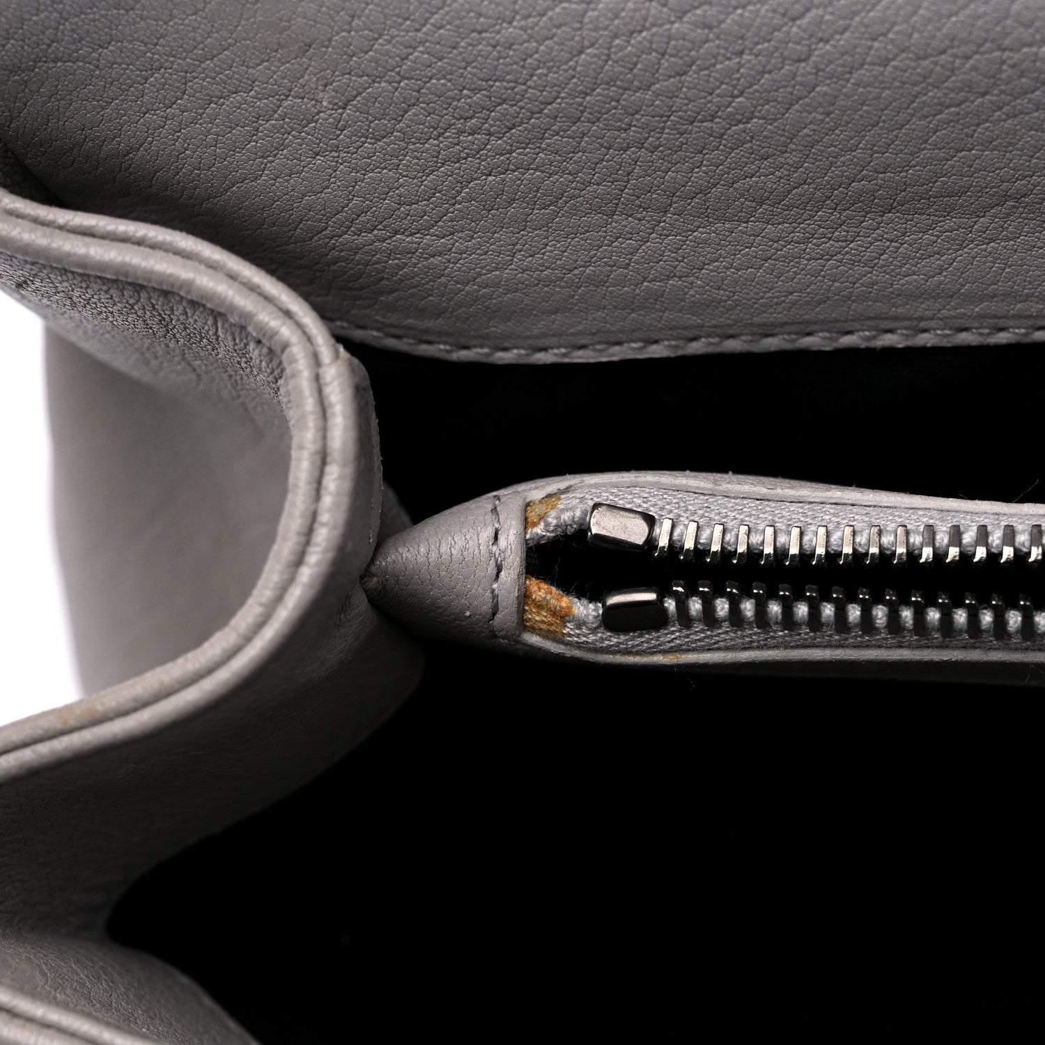 Saint Laurent Sheepskin Matelasse Chevron Monogram Large College Satchel Light Grey 12 of 15