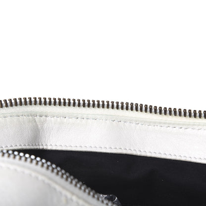 Balenciaga Agneau Classic Hardware Weekender White 16 of 17