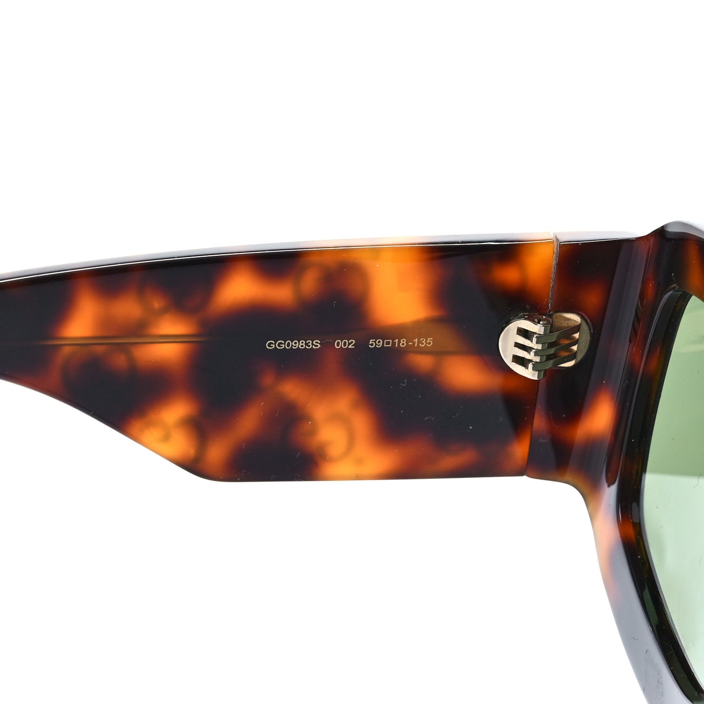 Acetate Monogram Shield Sunglasses GG0983S Havana