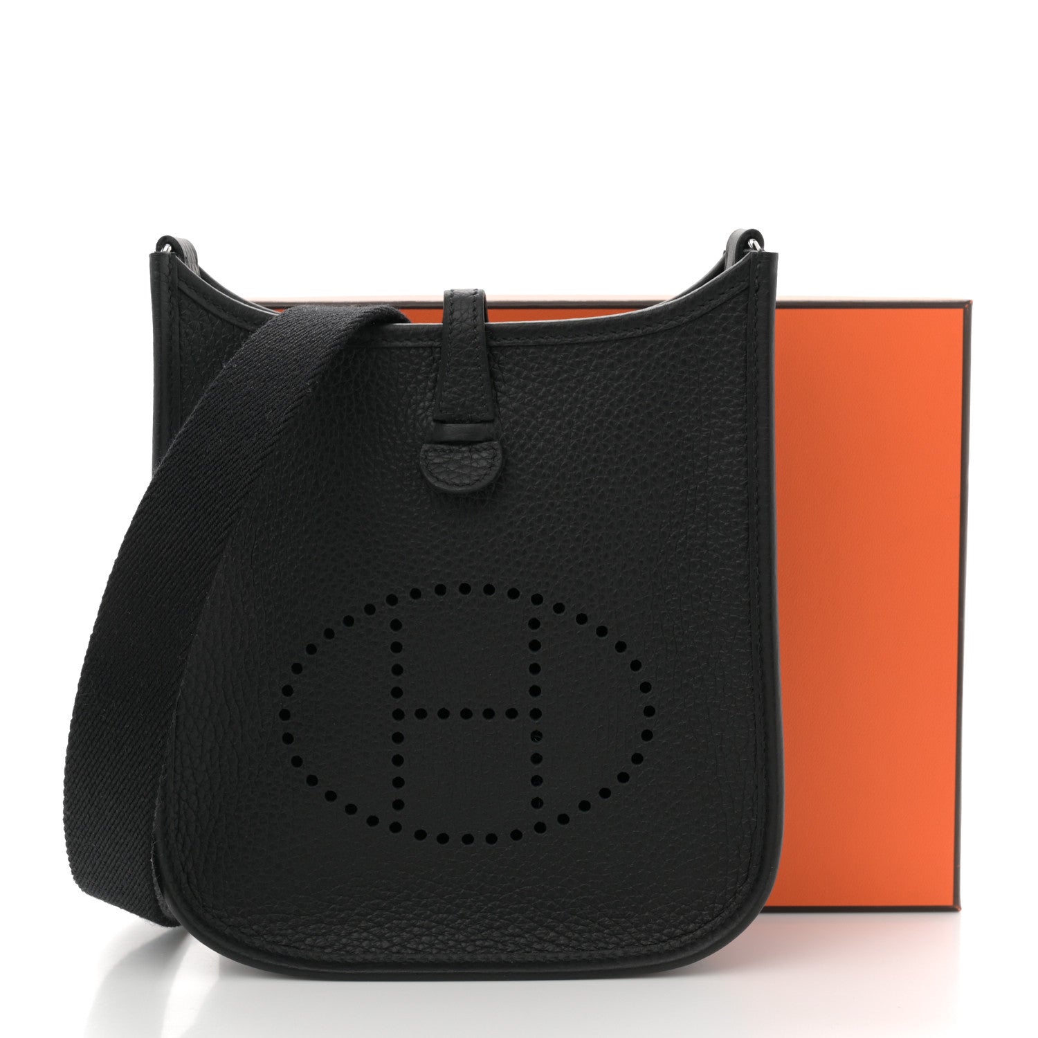 Hermes Taurillon Clemence Evelyne TPM Black 11 of 11