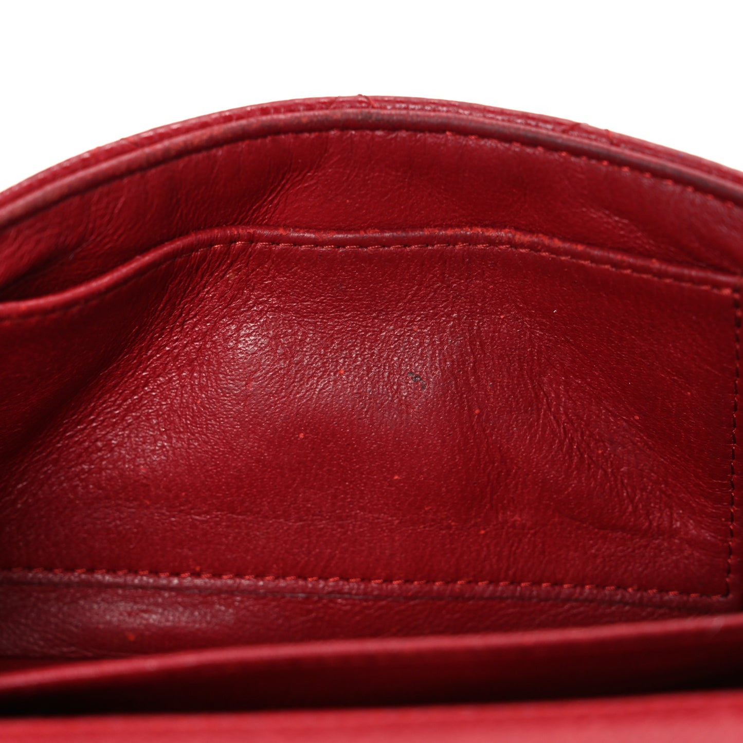 Caviar Quilted Extra Mini Flap Burgundy